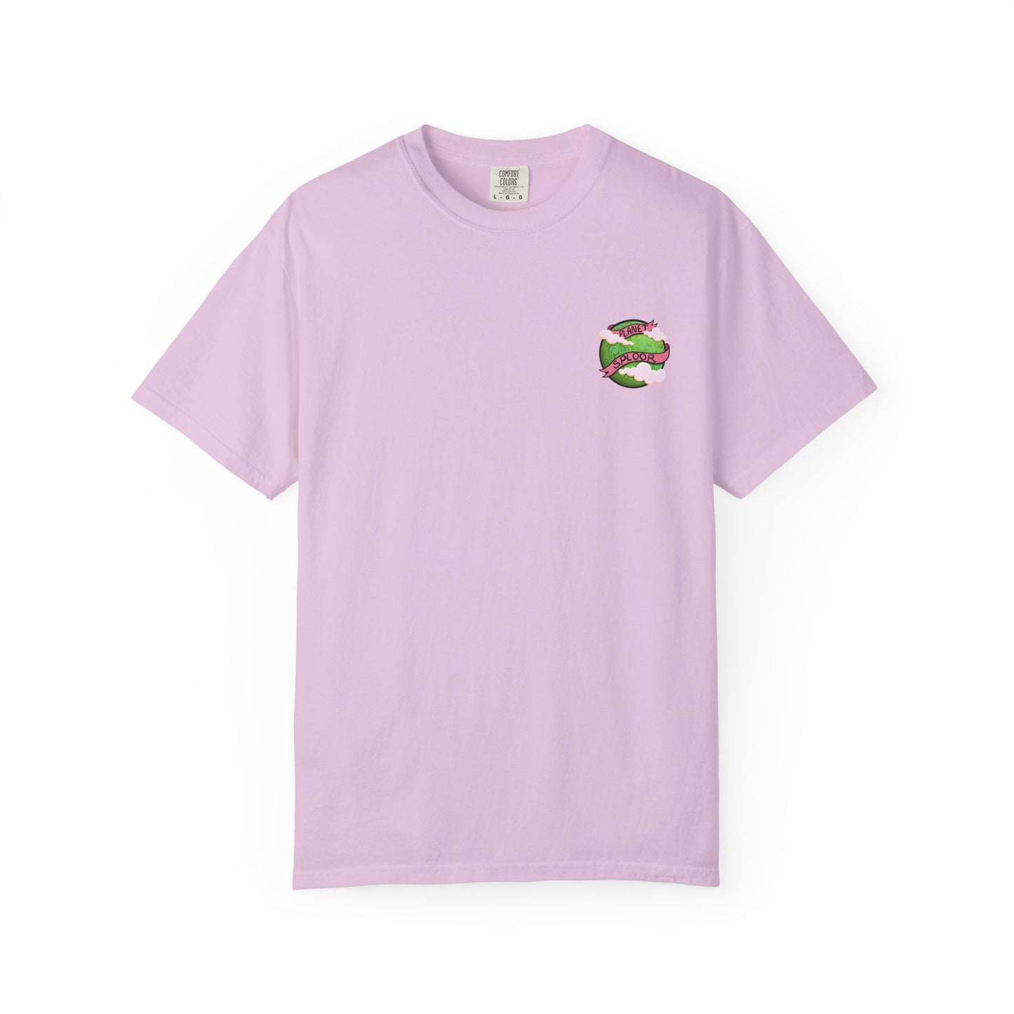 Squirby Colors and Planet Sploor- two sided T-Shirt - Heavy Weight Cotton