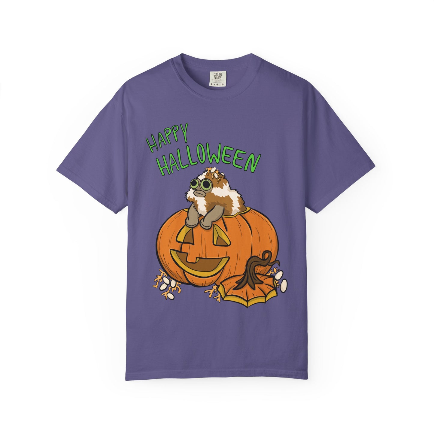 Front only Happy Halloween T-Shirt - Heavy Weight Cotton
