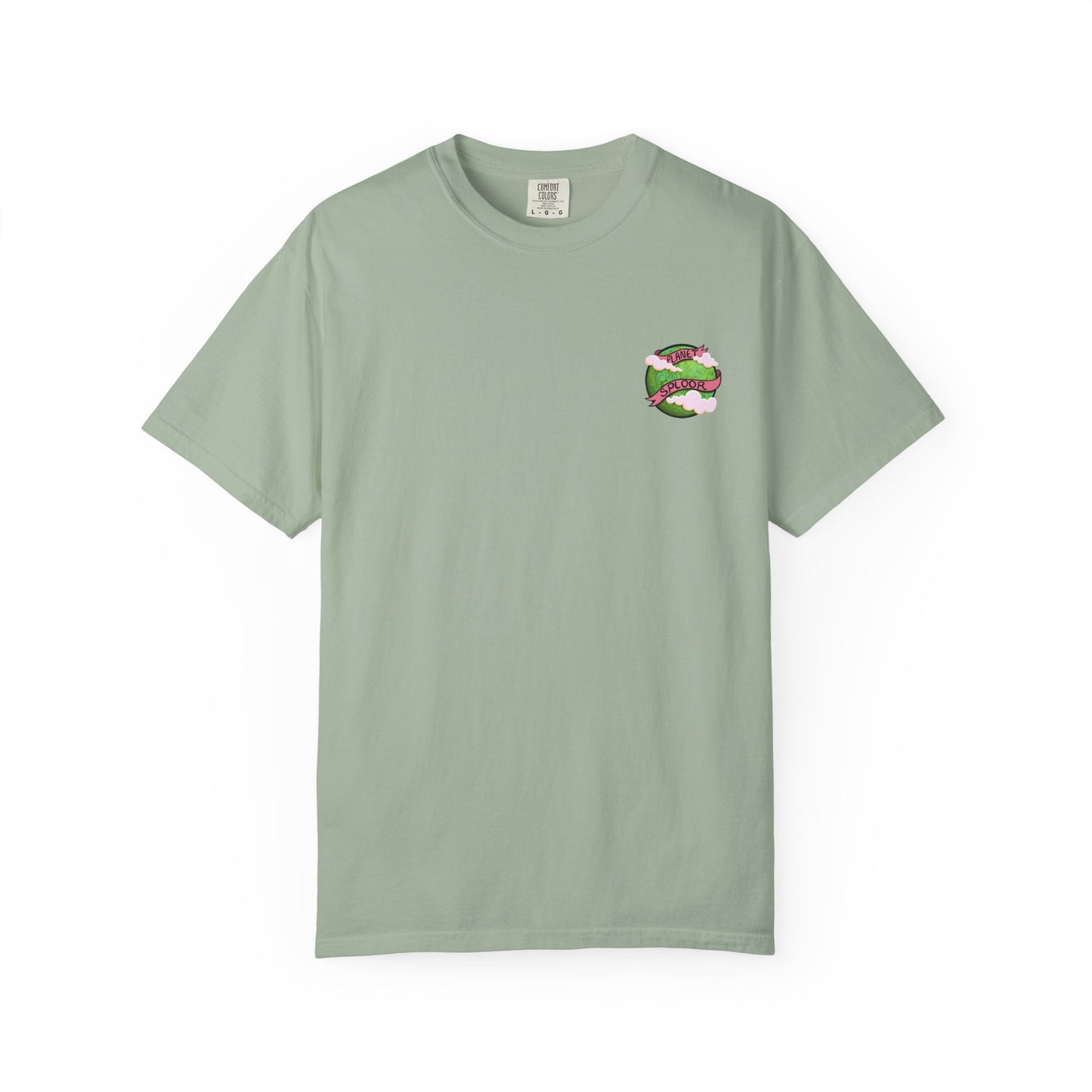Squirby Colors and Planet Sploor- two sided T-Shirt - Heavy Weight Cotton