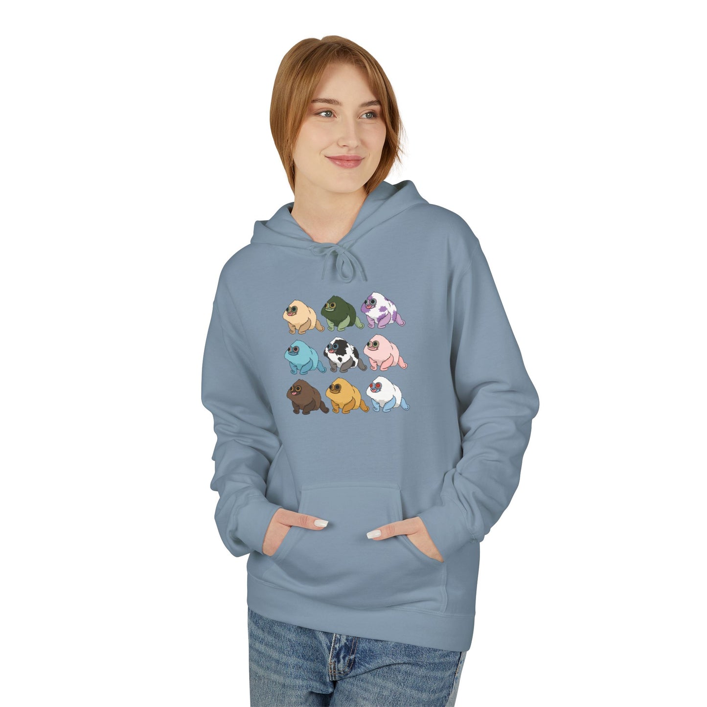 Cozy Fleece Hoodie Squirby Colors