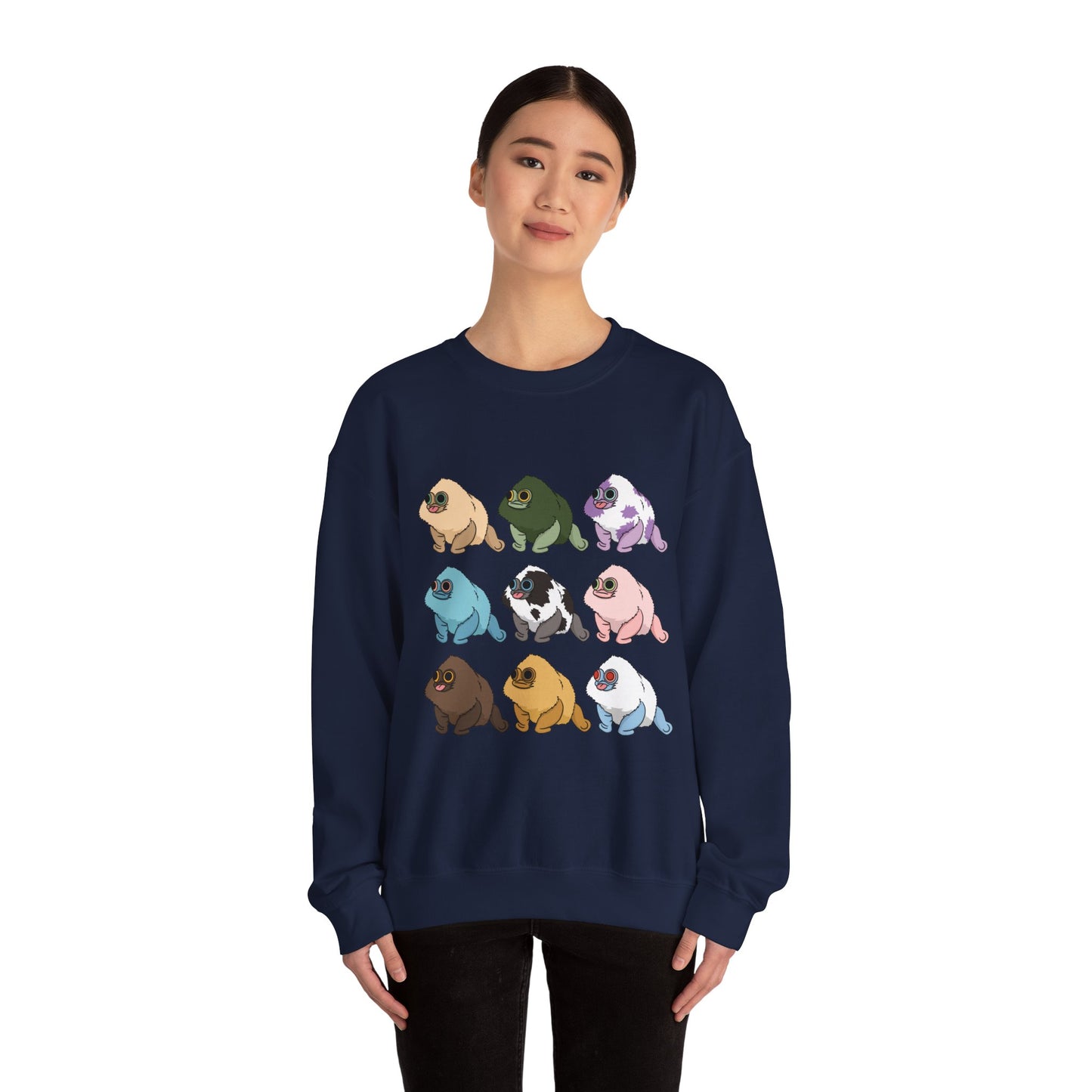 Squirby Colors -Adult Crewneck Sweatshirt