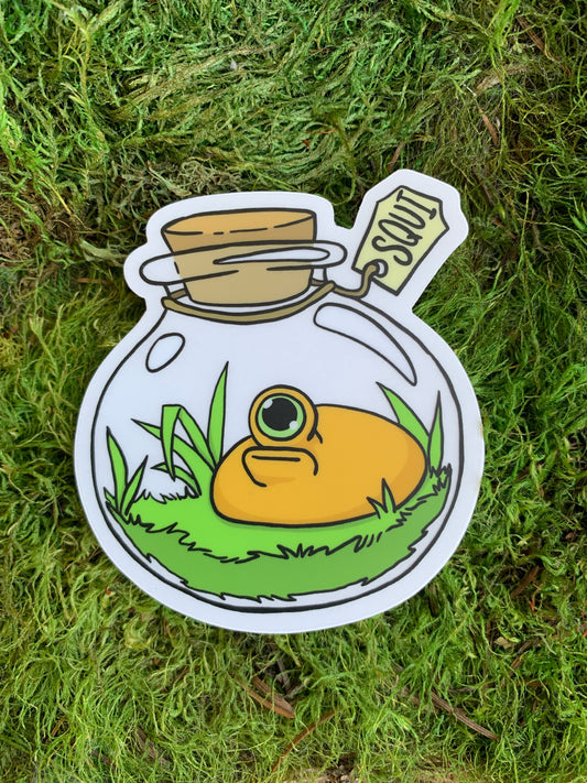 Clear CytoSqui Jar Sticker