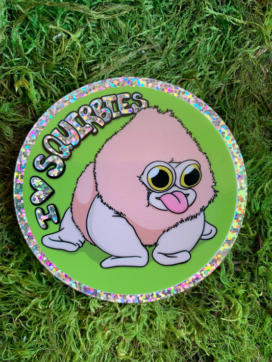 "I Love Squirbies" Glitter-edge Sticker